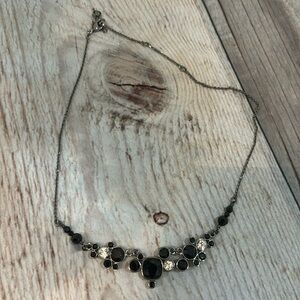 Swarovski black and white necklace in used but good condition